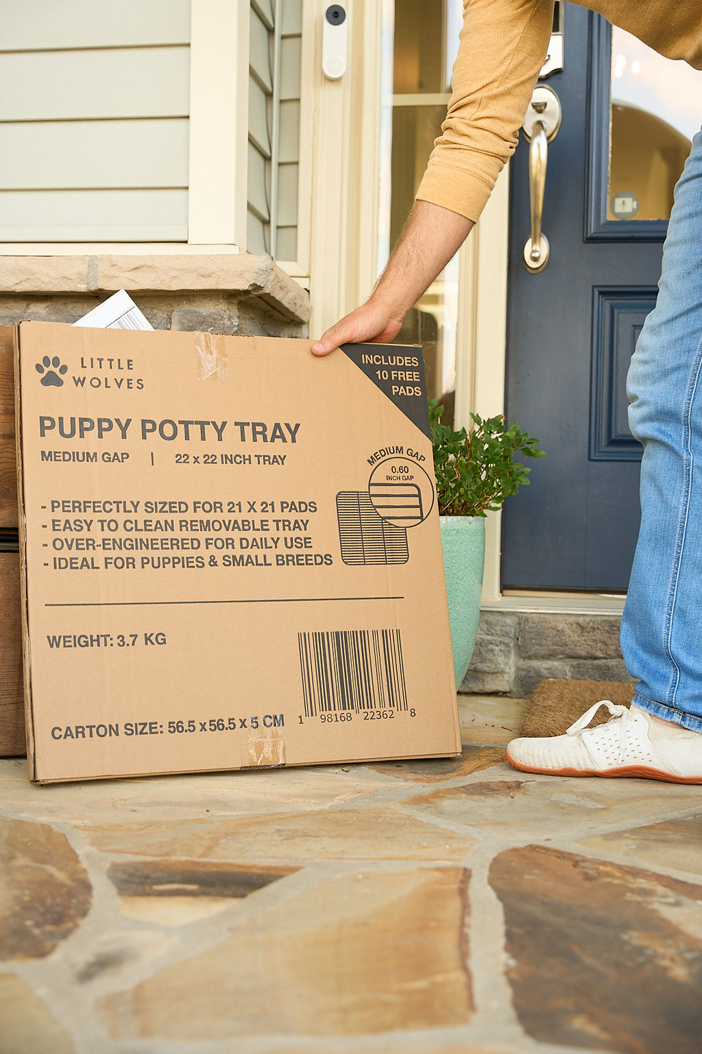 Little Wolves Potty Tray 22" x 22"